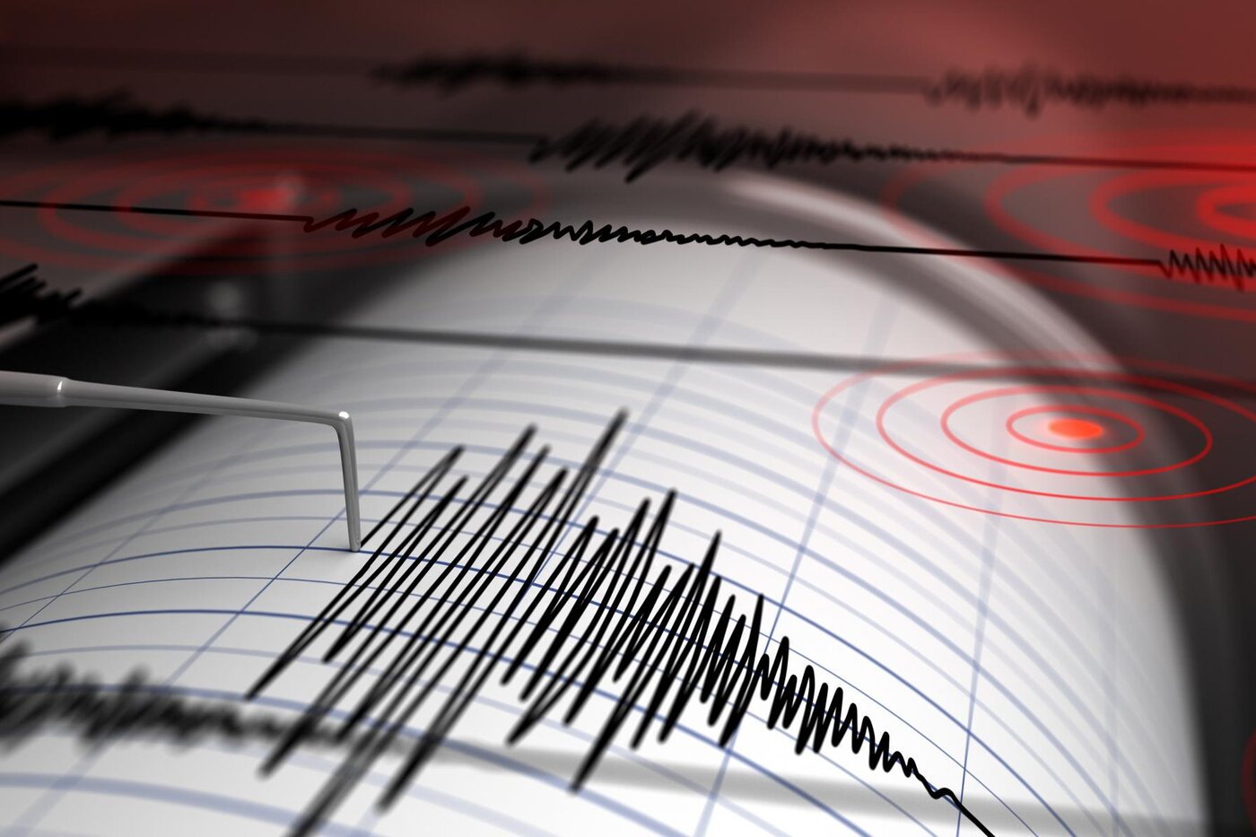 Ein Seismograph zeichnet die Ausschläge eines Erdbebens auf. Bild: zVg