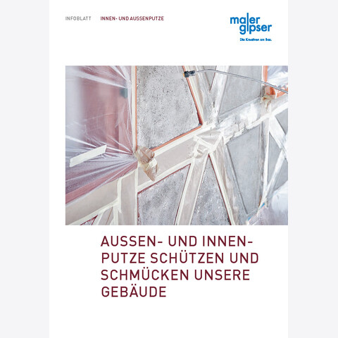 50er-Set Infoblatt «Innen- und Aussenputze»