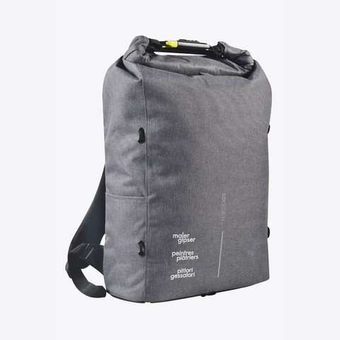 Laptop Rucksack grau «malergipser»