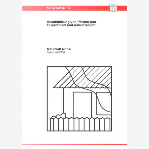 BFS - Merkblatt Nr. 14 - Beschichtungen von Platten aus Faserzement und Asbestzement